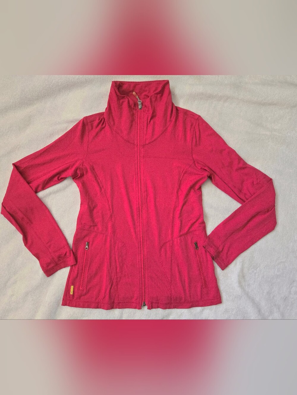 Lole Raspberry Pink Full‑Zip Utility Jacket